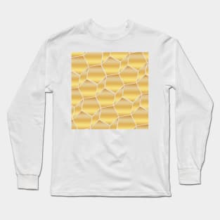 Gold Honeycomb Long Sleeve T-Shirt